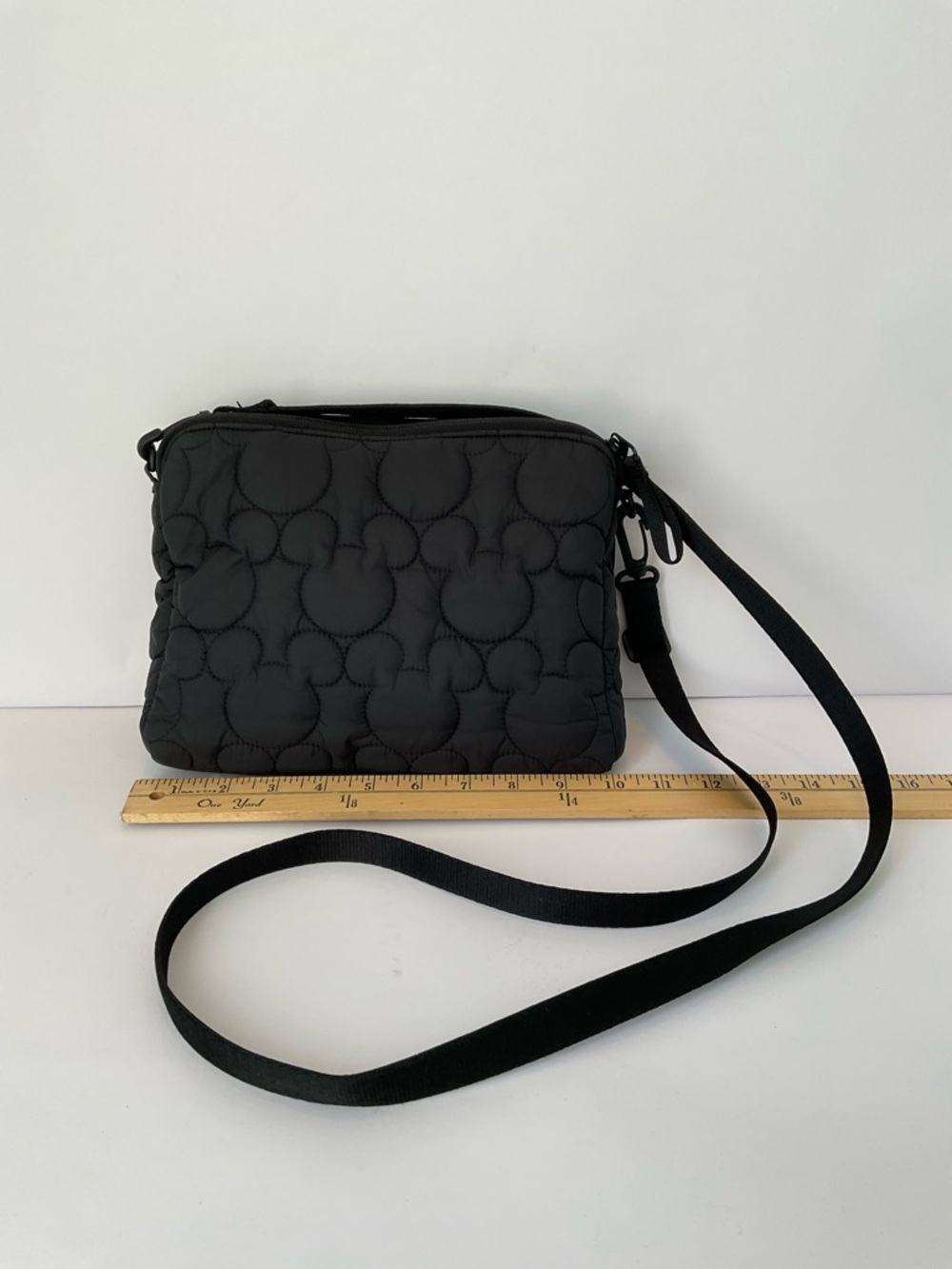 Vera Bradley Disney Quilted Mickey Crossbody Bag in Black - Picture 9 of 14